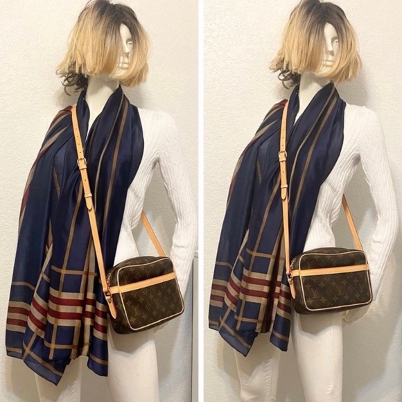 🌺👜NEW LEATHER Louis Vuitton Compiegne 23 Crossbody Bag 💼 TH0950 - Picture 5 of 8